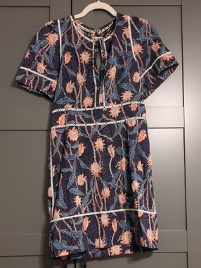 Isabel Marant Cotton Mini Dress With Keyhole Front and Back